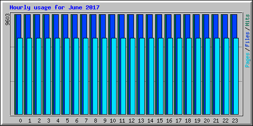 Hourly usage for June 2017